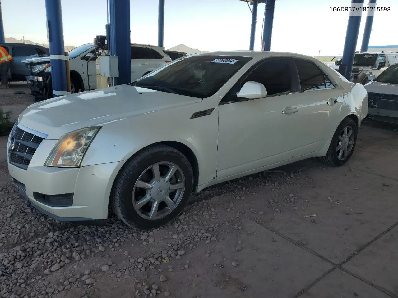 2008 Cadillac Cts Hi Feature V6 VIN: 1G6DR57V180215598 Lot: 77499054