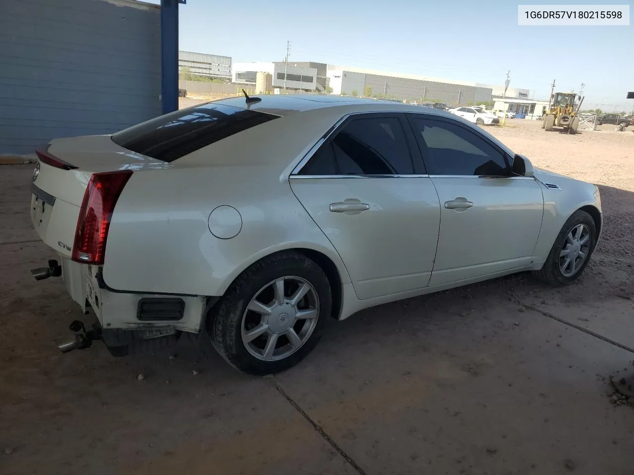 2008 Cadillac Cts Hi Feature V6 VIN: 1G6DR57V180215598 Lot: 77499054