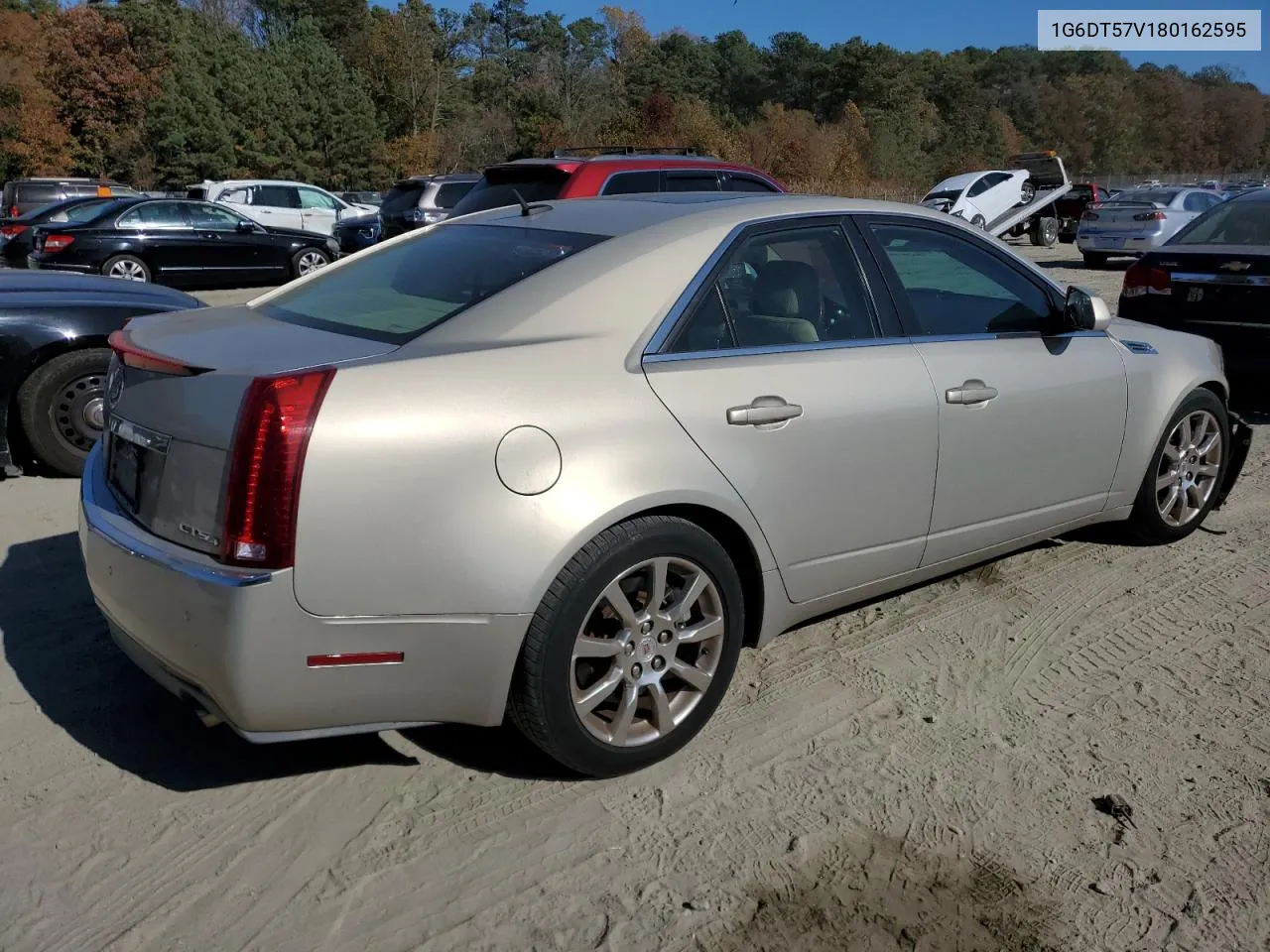 2008 Cadillac Cts Hi Feature V6 VIN: 1G6DT57V180162595 Lot: 78606494