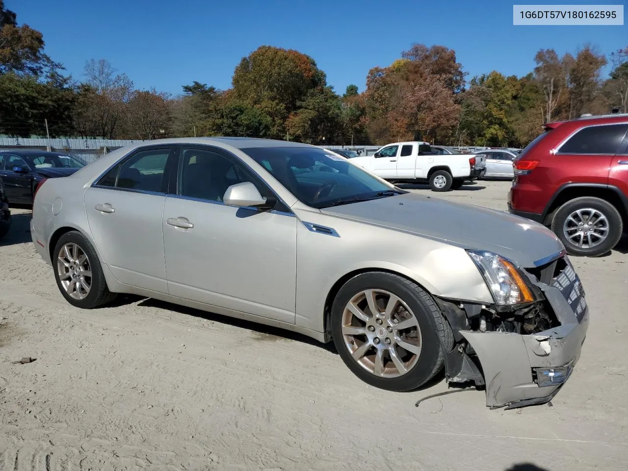 2008 Cadillac Cts Hi Feature V6 VIN: 1G6DT57V180162595 Lot: 78606494