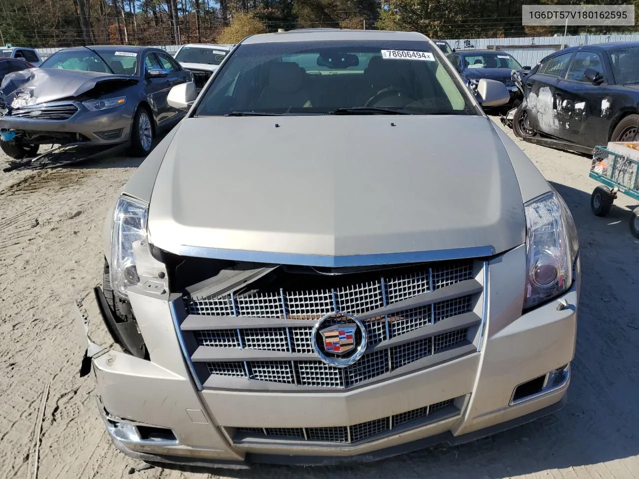 2008 Cadillac Cts Hi Feature V6 VIN: 1G6DT57V180162595 Lot: 78606494