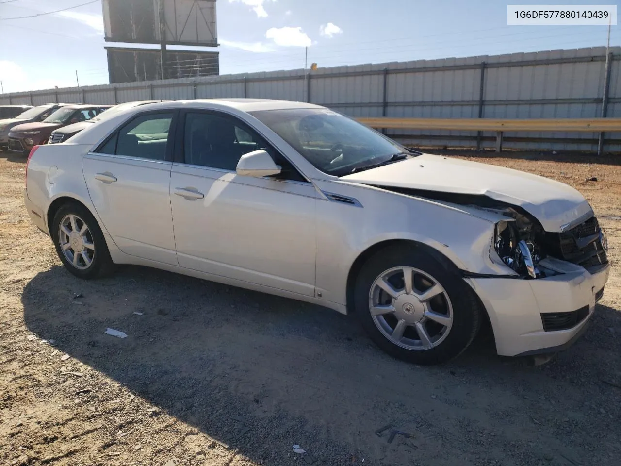 2008 Cadillac Cts VIN: 1G6DF577880140439 Lot: 78629144