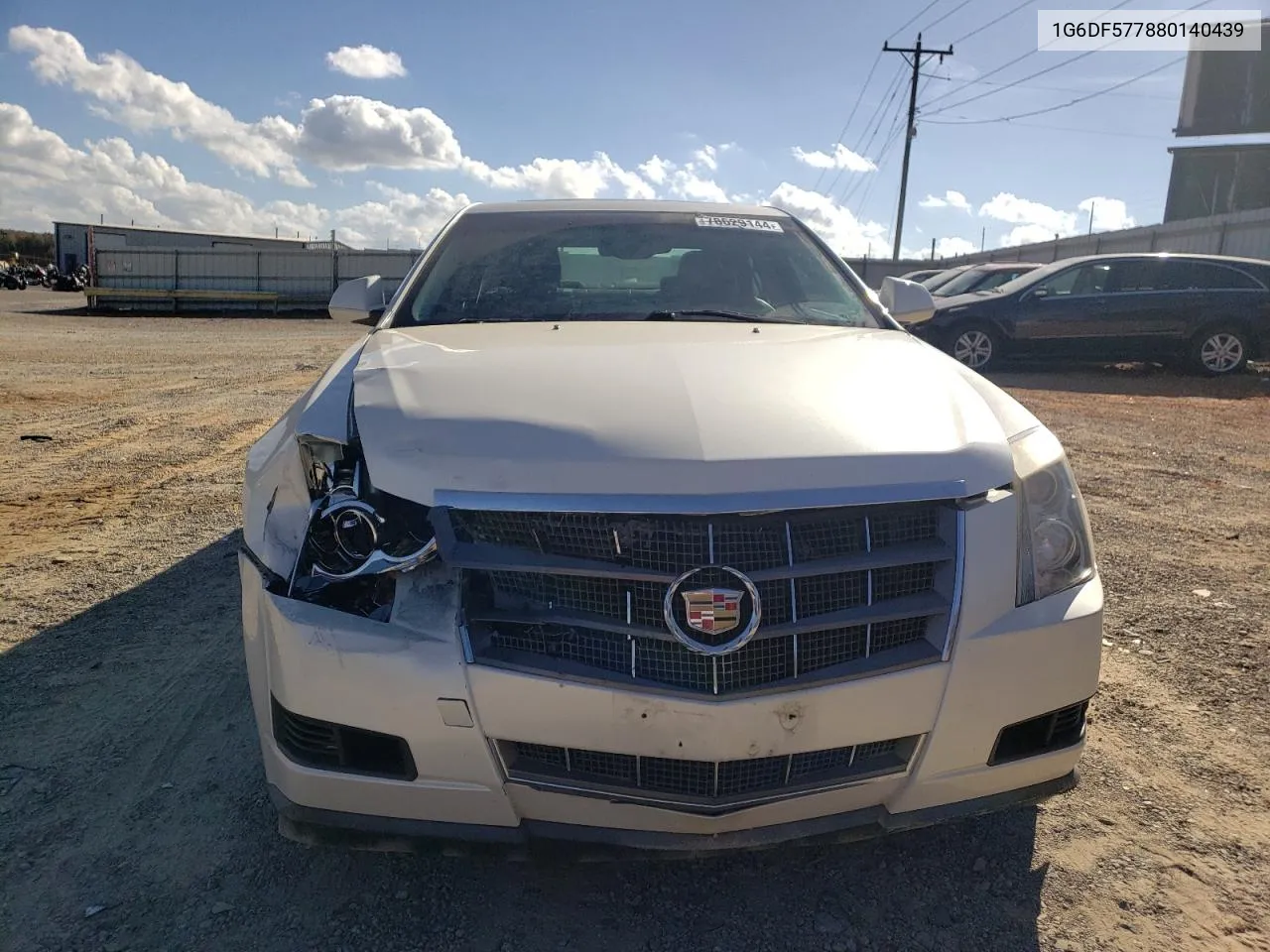 2008 Cadillac Cts VIN: 1G6DF577880140439 Lot: 78629144