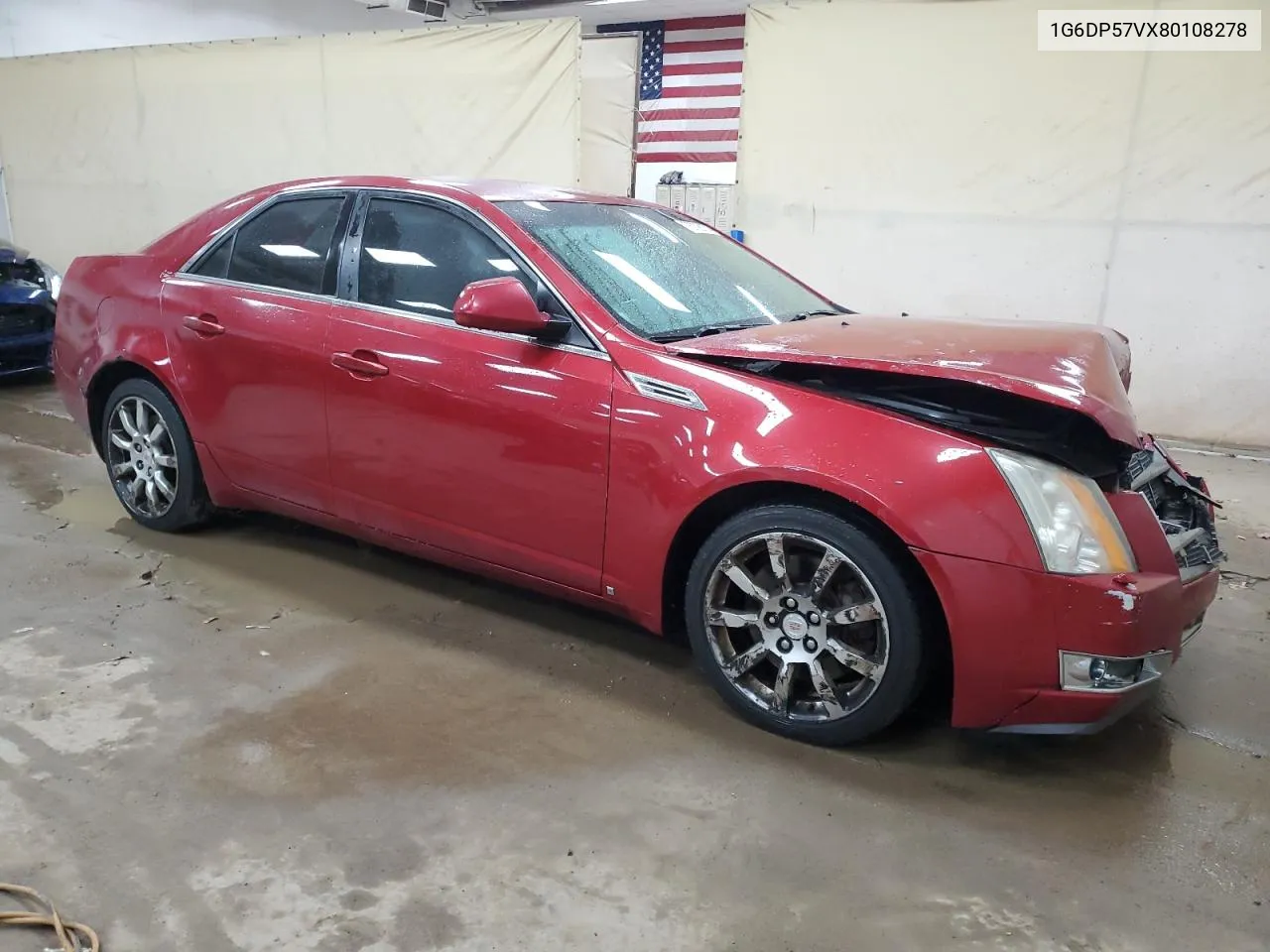 2008 Cadillac Cts Hi Feature V6 VIN: 1G6DP57VX80108278 Lot: 78728174