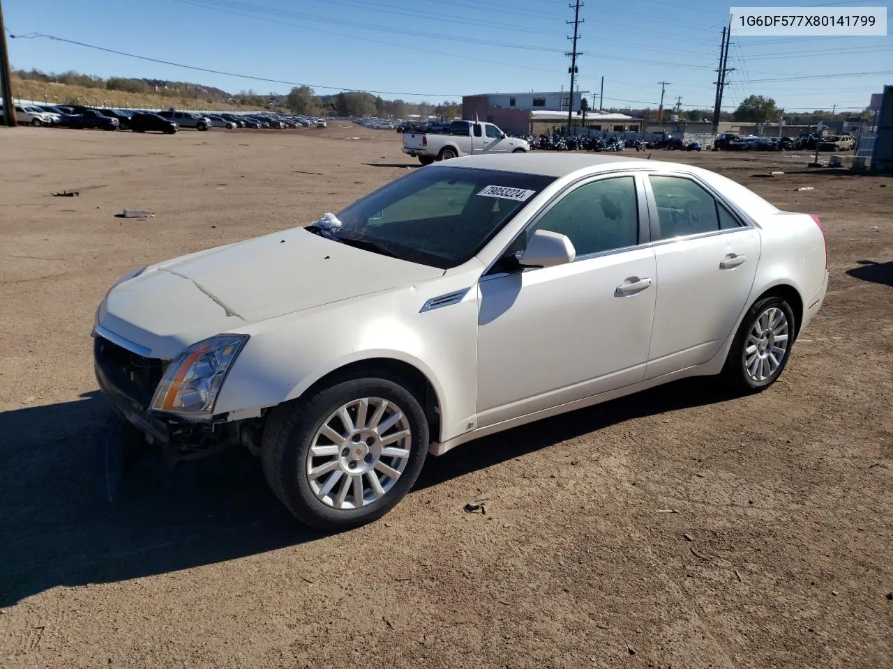 2008 Cadillac Cts VIN: 1G6DF577X80141799 Lot: 79053224