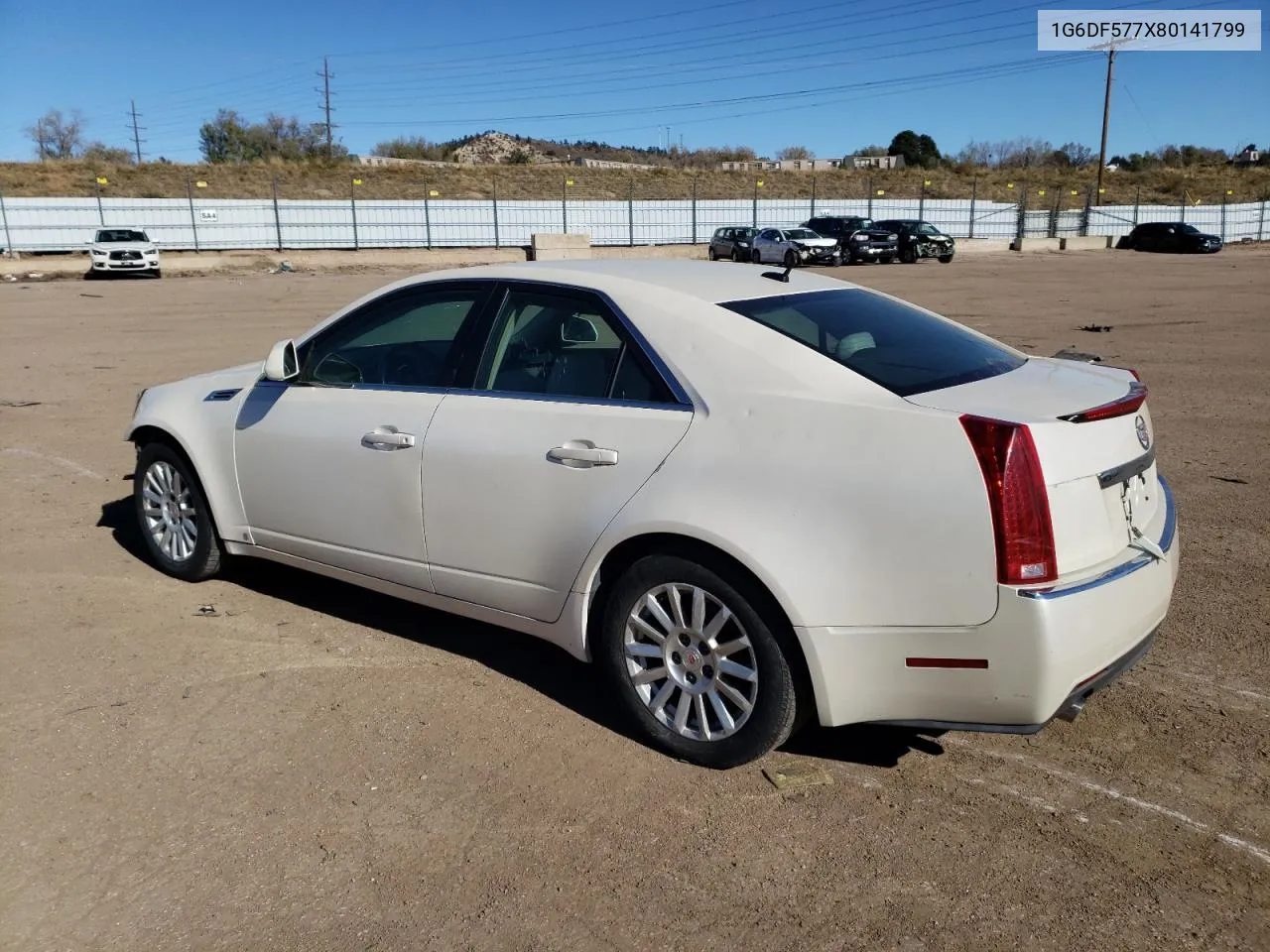 2008 Cadillac Cts VIN: 1G6DF577X80141799 Lot: 79053224