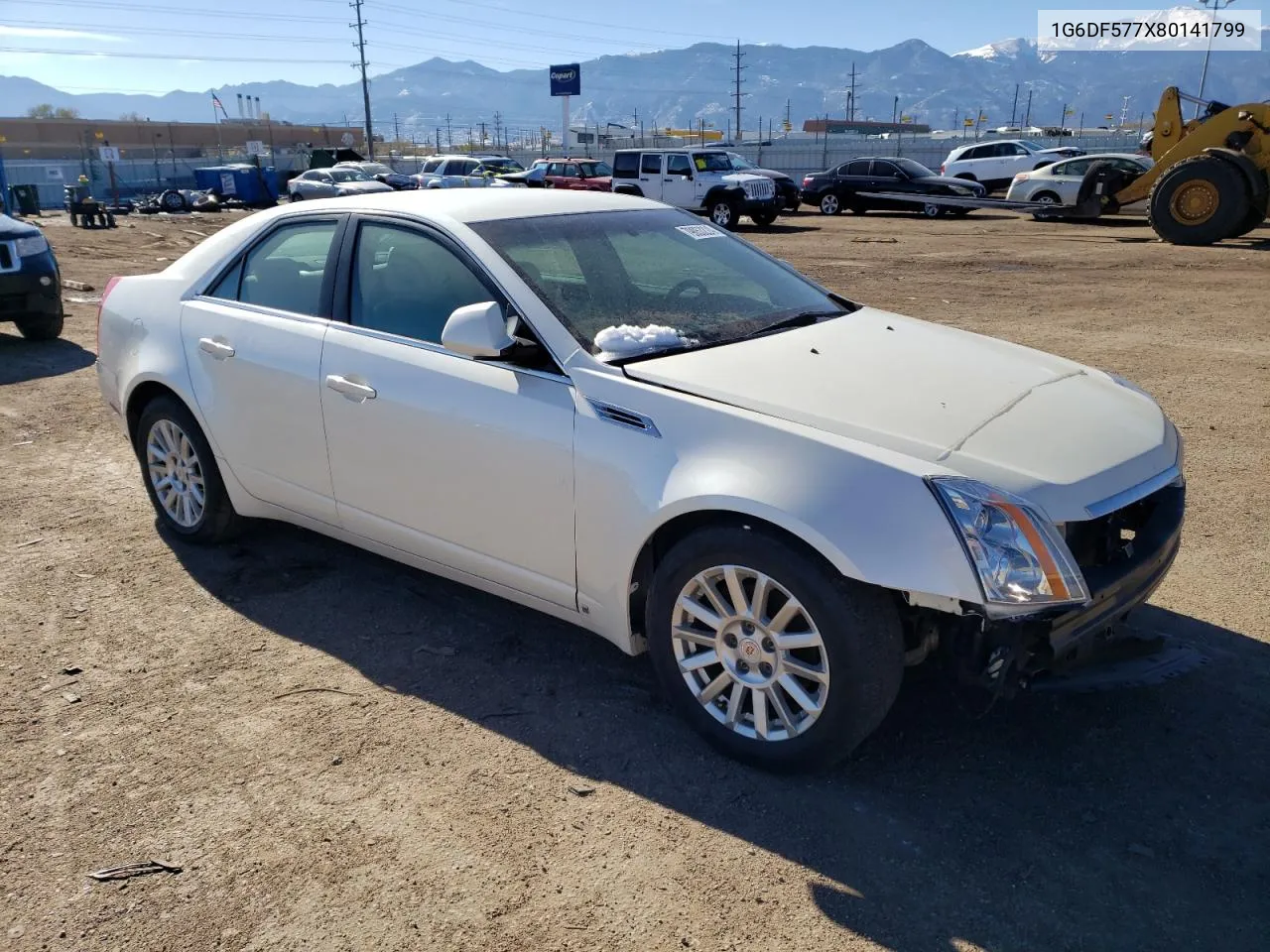 2008 Cadillac Cts VIN: 1G6DF577X80141799 Lot: 79053224