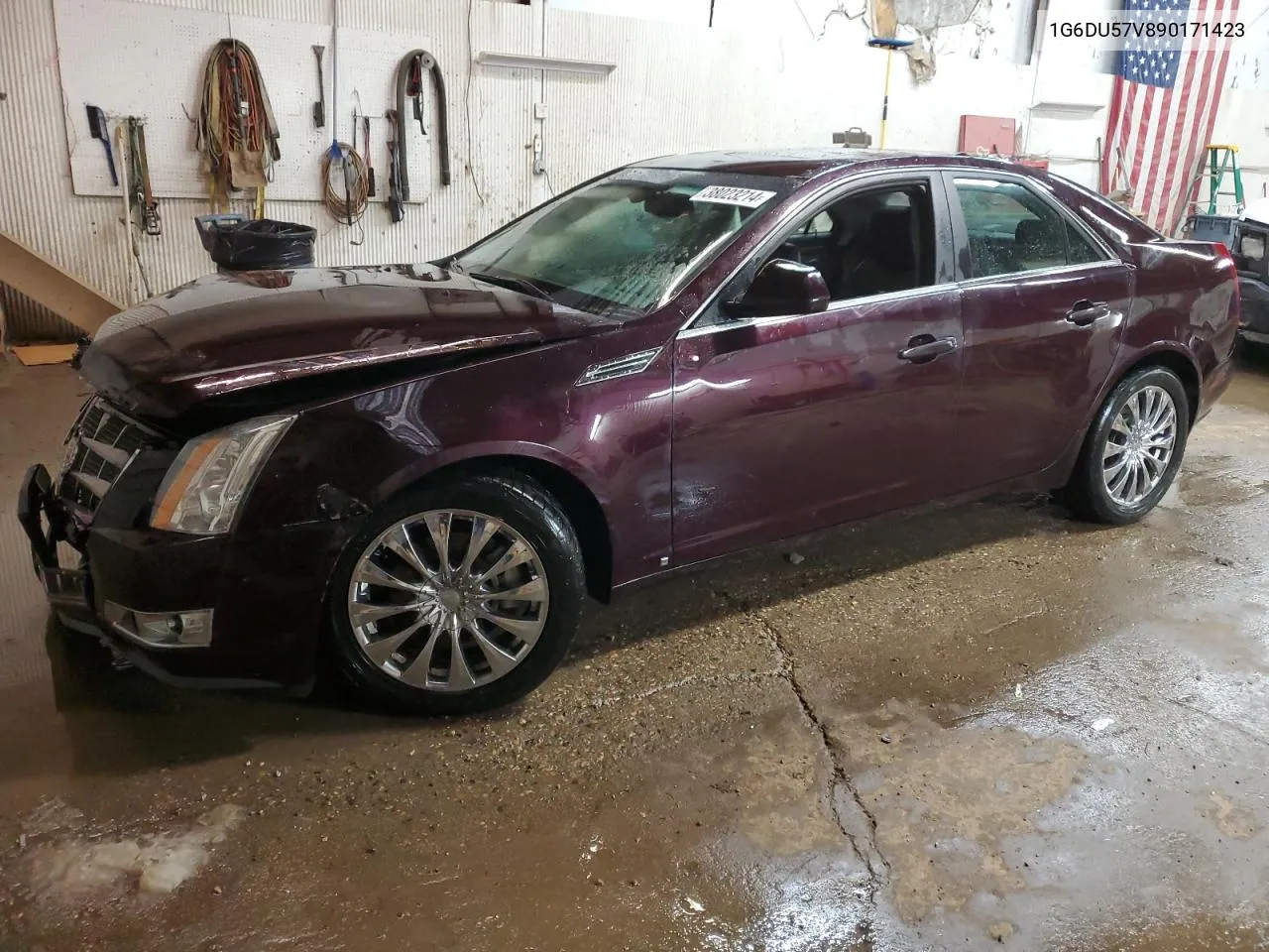 2009 Cadillac Cts Hi Feature V6 VIN: 1G6DU57V890171423 Lot: 38023214