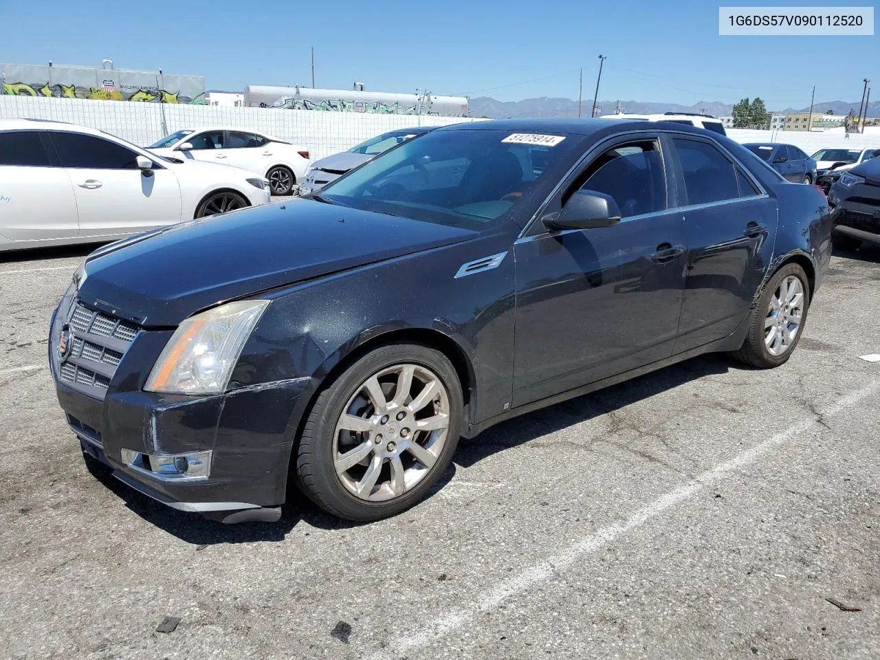 2009 Cadillac Cts Hi Feature V6 VIN: 1G6DS57V090112520 Lot: 51275914