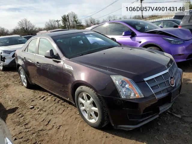 2009 Cadillac Cts Hi Feature V6 VIN: 1G6DU57V490143148 Lot: 61621814