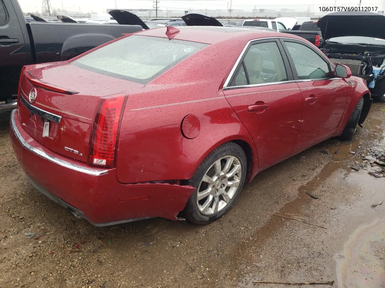 2009 Cadillac Cts Hi Feature V6 VIN: 1G6DT57V690112017 Lot: 62604064