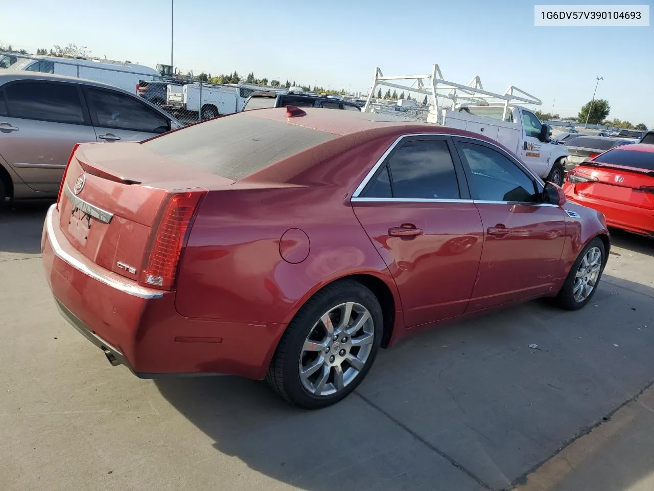 2009 Cadillac Cts Hi Feature V6 VIN: 1G6DV57V390104693 Lot: 75037354