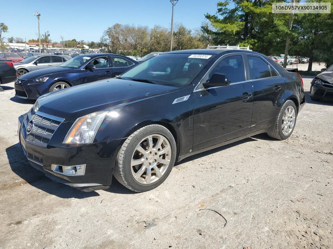 2009 Cadillac Cts Hi Feature V6 VIN: 1G6DV57VX90134905 Lot: 75233374