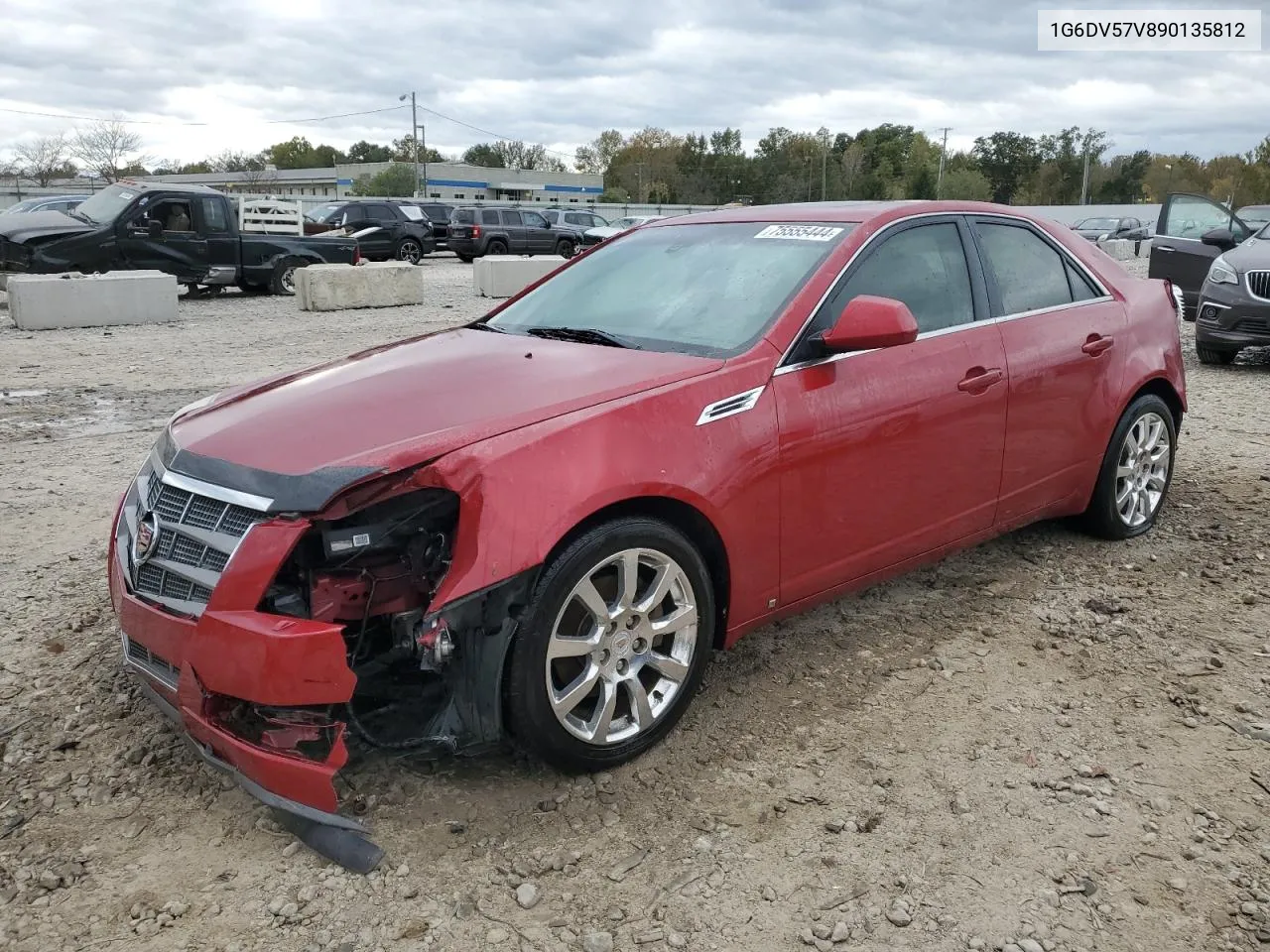 2009 Cadillac Cts Hi Feature V6 VIN: 1G6DV57V890135812 Lot: 75555444