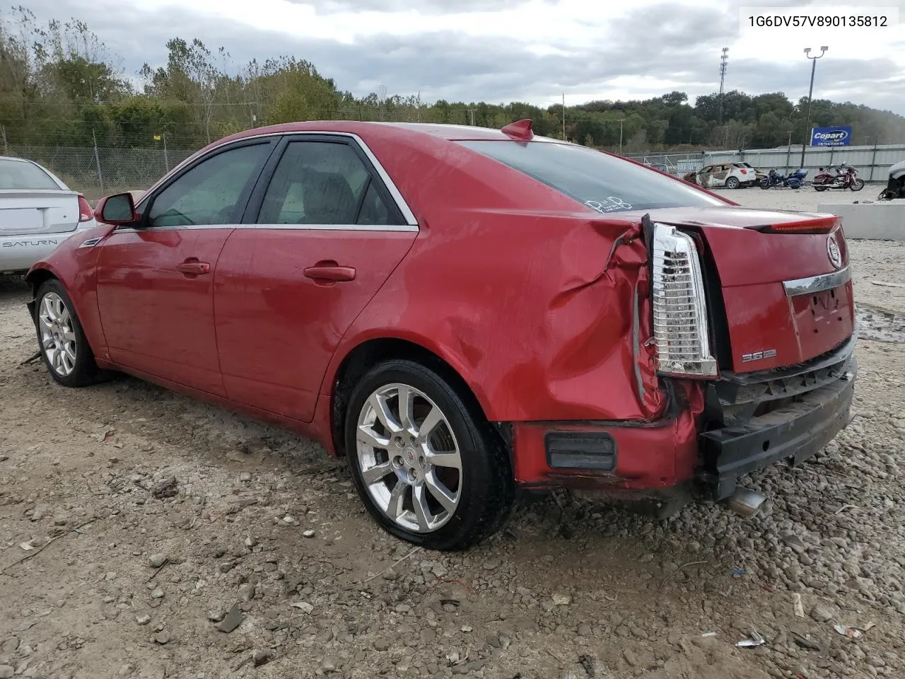 2009 Cadillac Cts Hi Feature V6 VIN: 1G6DV57V890135812 Lot: 75555444