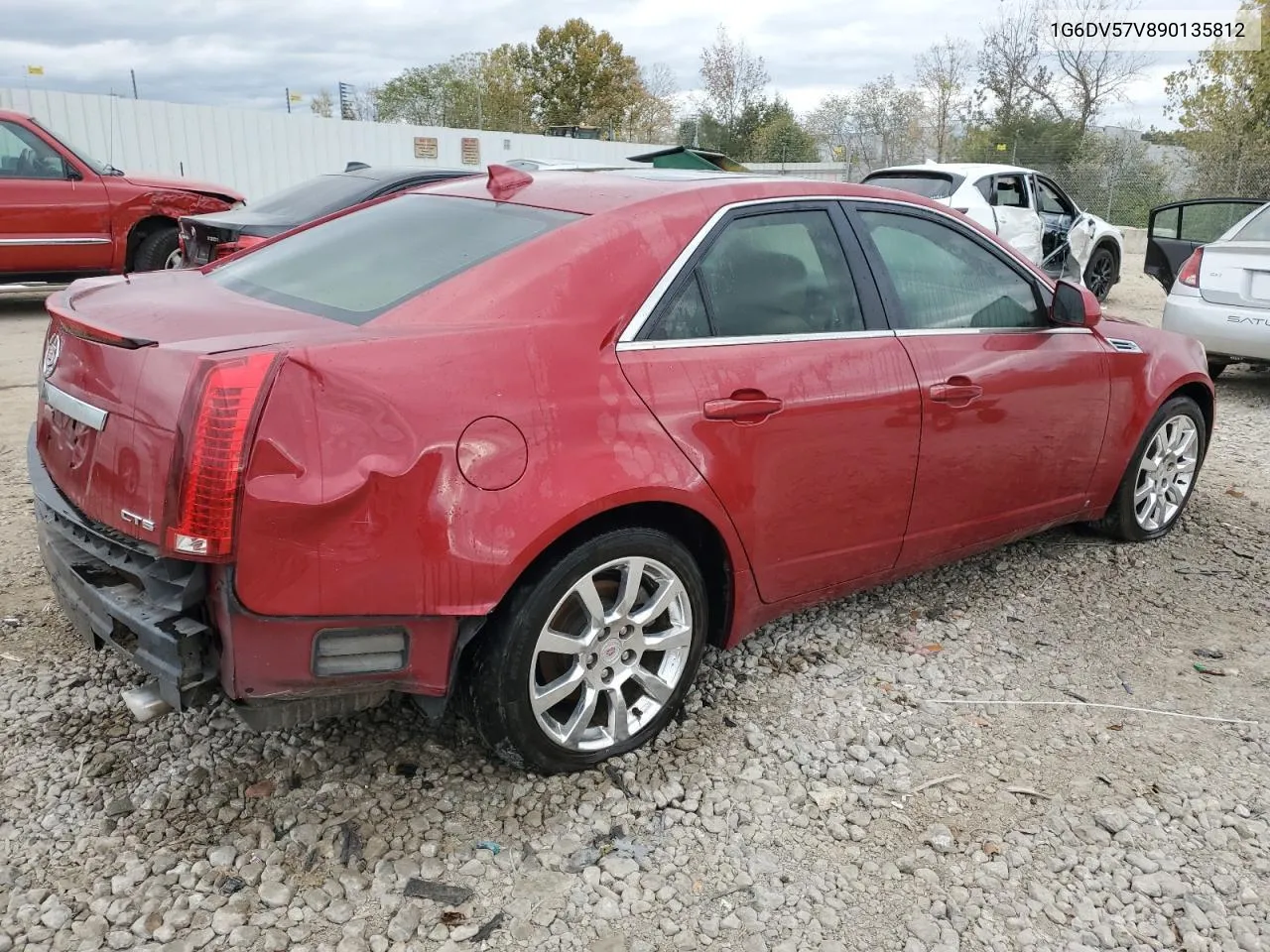 2009 Cadillac Cts Hi Feature V6 VIN: 1G6DV57V890135812 Lot: 75555444