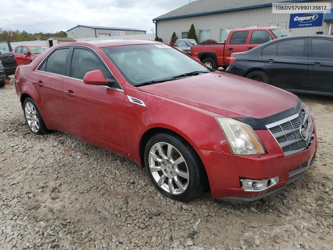 2009 Cadillac Cts Hi Feature V6 VIN: 1G6DV57V890135812 Lot: 75555444