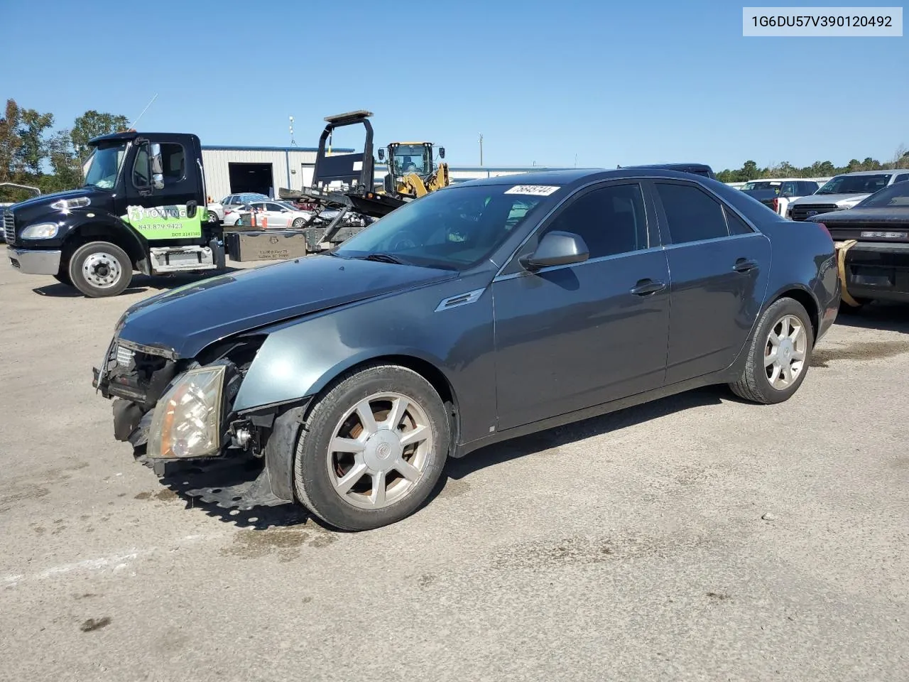 2009 Cadillac Cts Hi Feature V6 VIN: 1G6DU57V390120492 Lot: 75645744