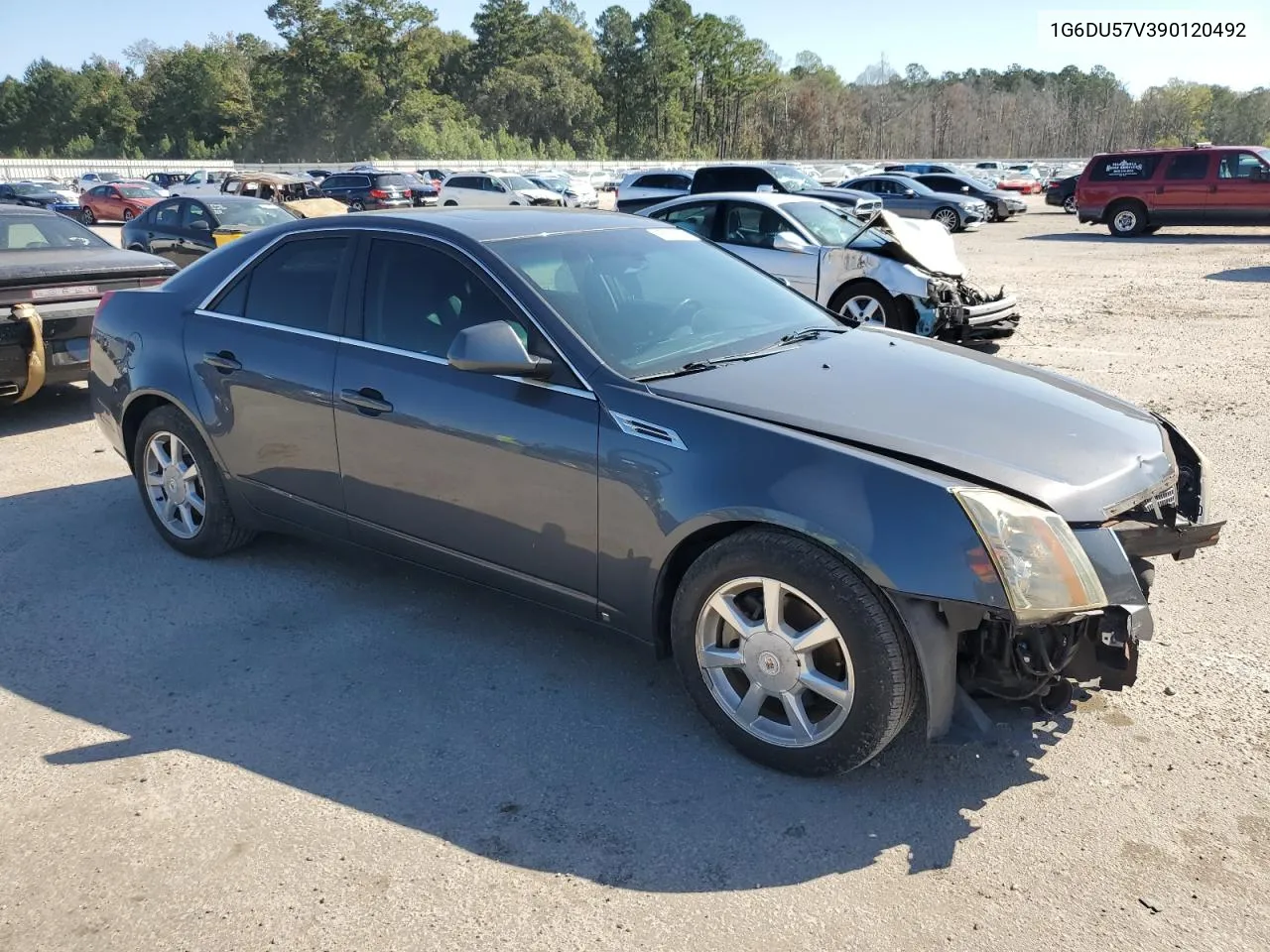 2009 Cadillac Cts Hi Feature V6 VIN: 1G6DU57V390120492 Lot: 75645744