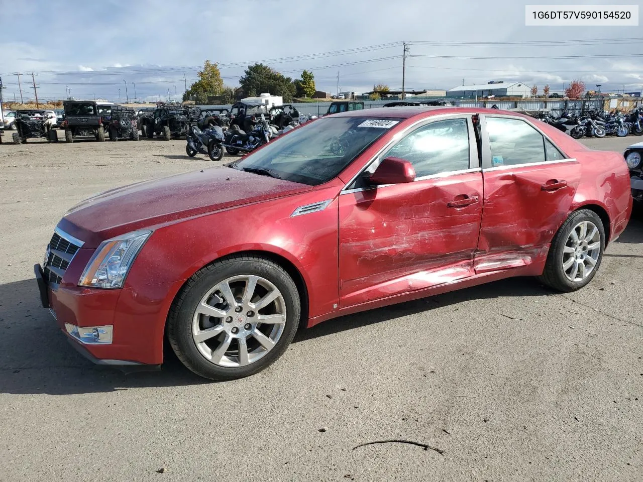 2009 Cadillac Cts Hi Feature V6 VIN: 1G6DT57V590154520 Lot: 77469024