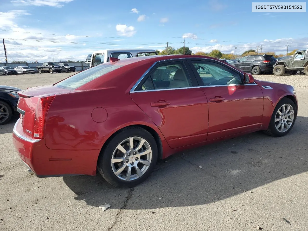 2009 Cadillac Cts Hi Feature V6 VIN: 1G6DT57V590154520 Lot: 77469024