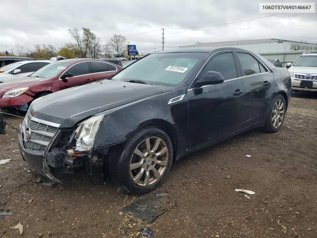 2009 Cadillac Cts Hi Feature V6 VIN: 1G6DT57V690146667 Lot: 78727914