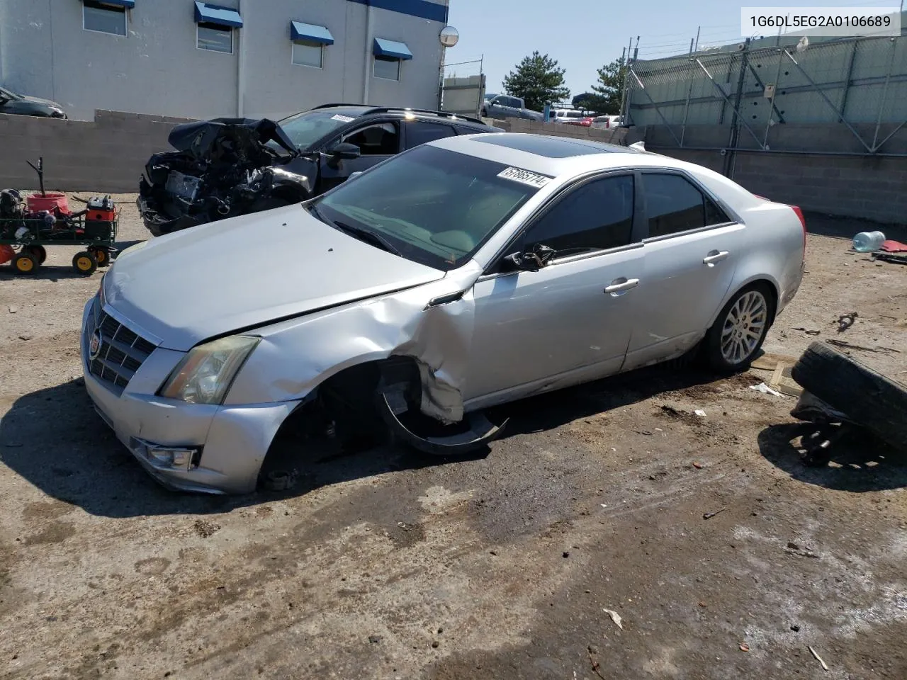 2010 Cadillac Cts Performance Collection VIN: 1G6DL5EG2A0106689 Lot: 57865774