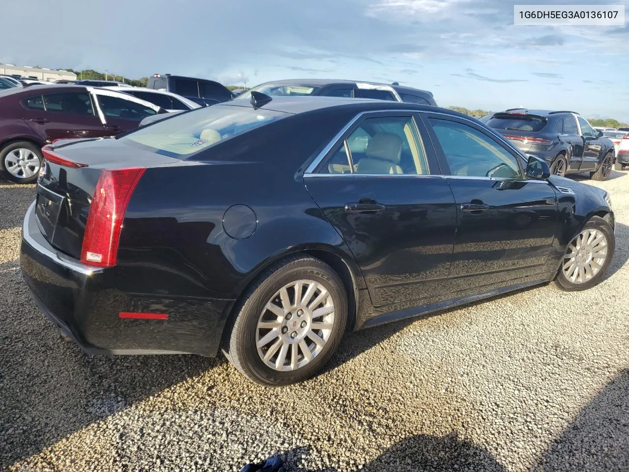 2010 Cadillac Cts Luxury Collection VIN: 1G6DH5EG3A0136107 Lot: 74242724