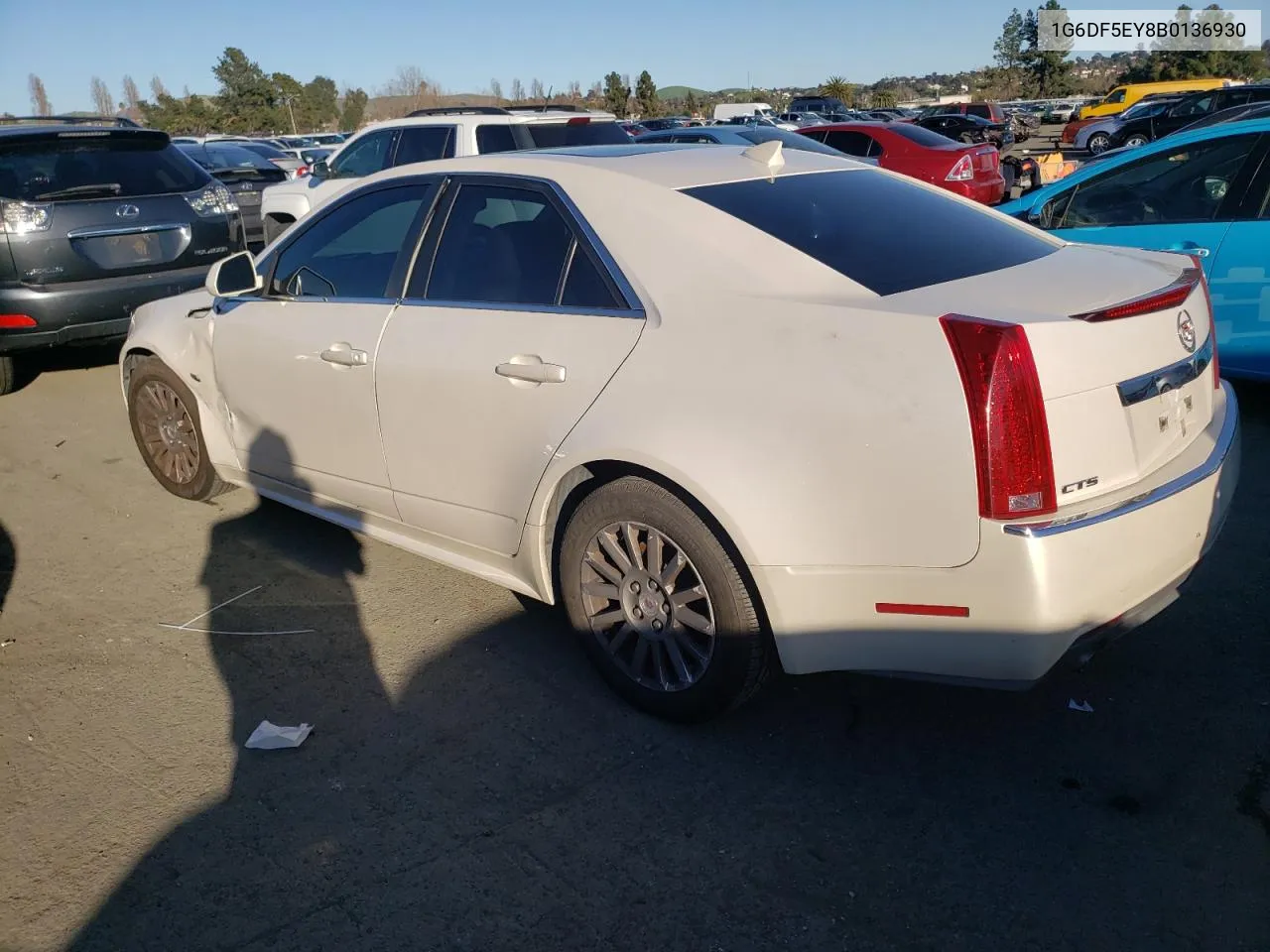 2011 Cadillac Cts Luxury Collection VIN: 1G6DF5EY8B0136930 Lot: 47235904