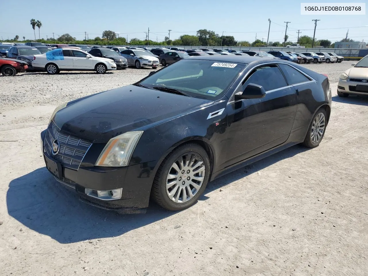 2011 Cadillac Cts Performance Collection VIN: 1G6DJ1ED0B0108768 Lot: 75749254