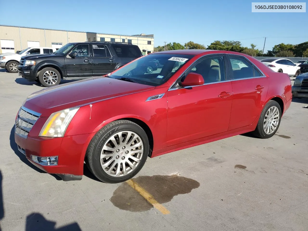 2011 Cadillac Cts Performance Collection VIN: 1G6DJ5ED3B0108092 Lot: 76266434