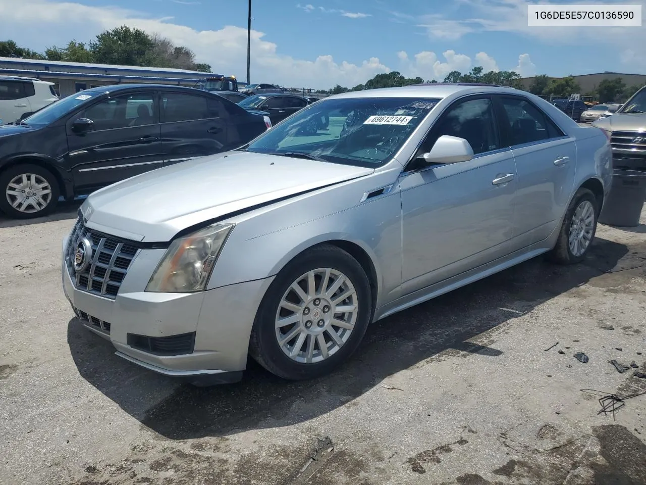 2012 Cadillac Cts Luxury Collection VIN: 1G6DE5E57C0136590 Lot: 69612744