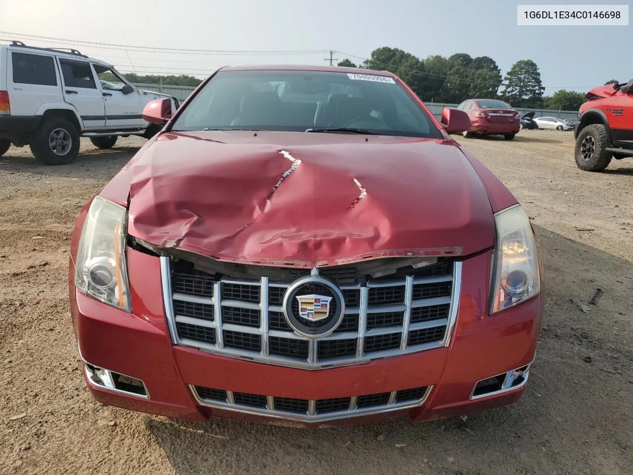 2012 Cadillac Cts Performance Collection VIN: 1G6DL1E34C0146698 Lot: 70405994