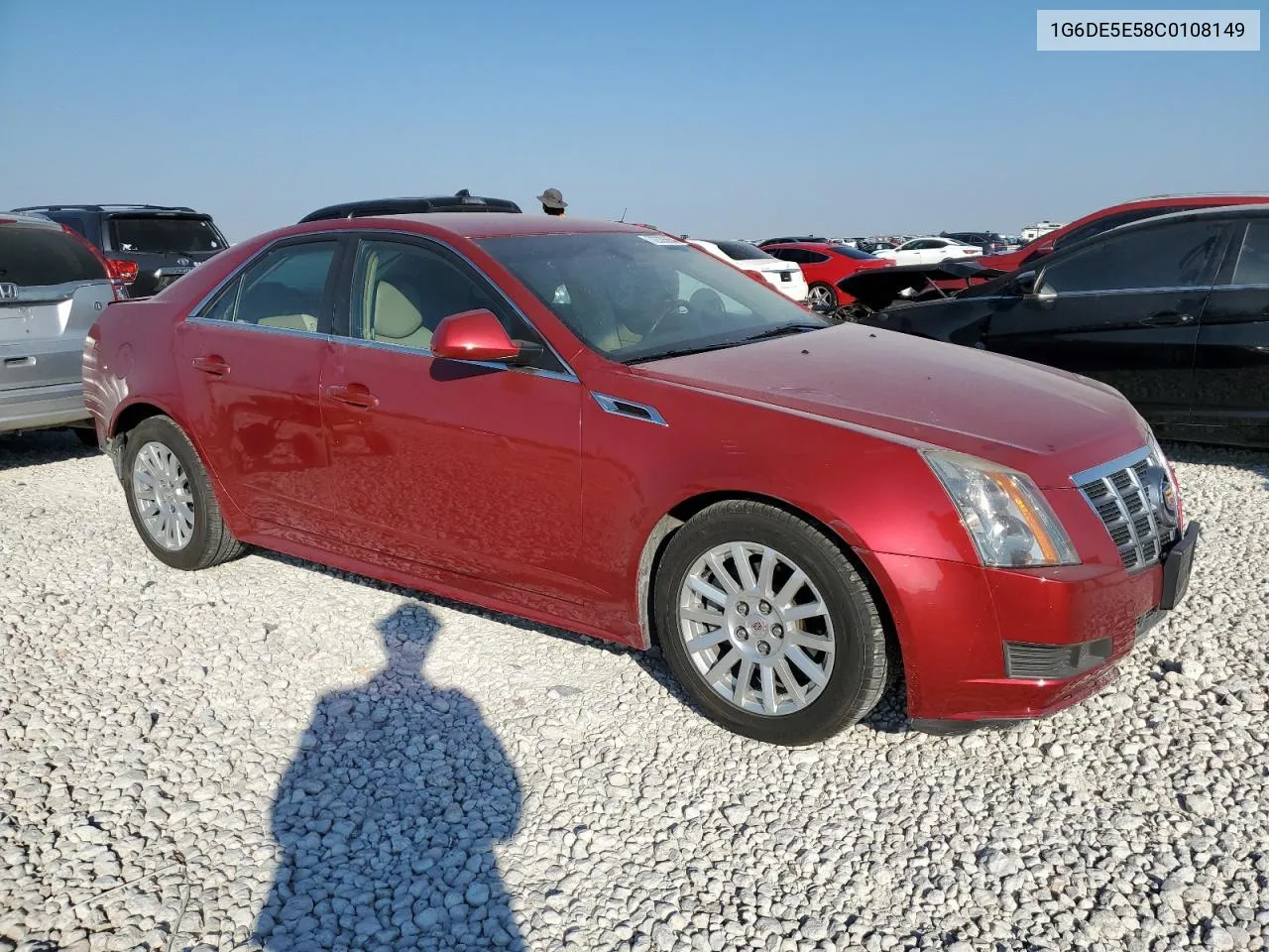 2012 Cadillac Cts Luxury Collection VIN: 1G6DE5E58C0108149 Lot: 72335654