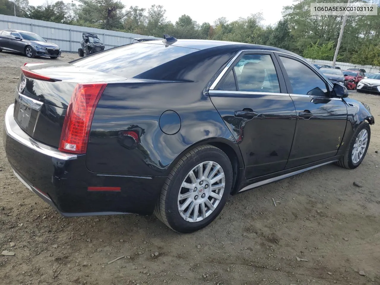 2012 Cadillac Cts VIN: 1G6DA5E5XC0103112 Lot: 73364874