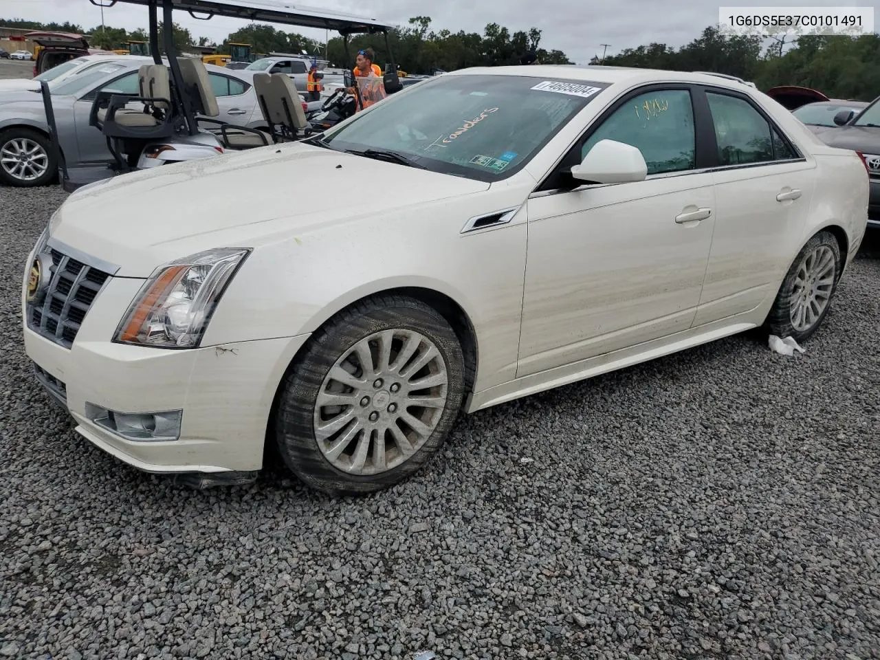 2012 Cadillac Cts Premium Collection VIN: 1G6DS5E37C0101491 Lot: 74605004