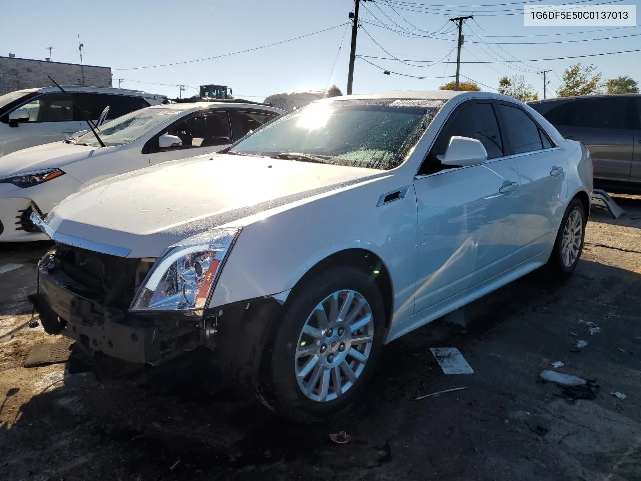 1G6DF5E50C0137013 2012 Cadillac Cts Luxury Collection