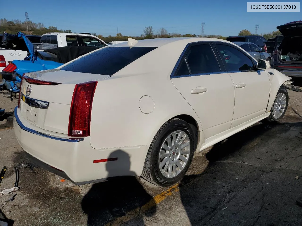 2012 Cadillac Cts Luxury Collection VIN: 1G6DF5E50C0137013 Lot: 75565304