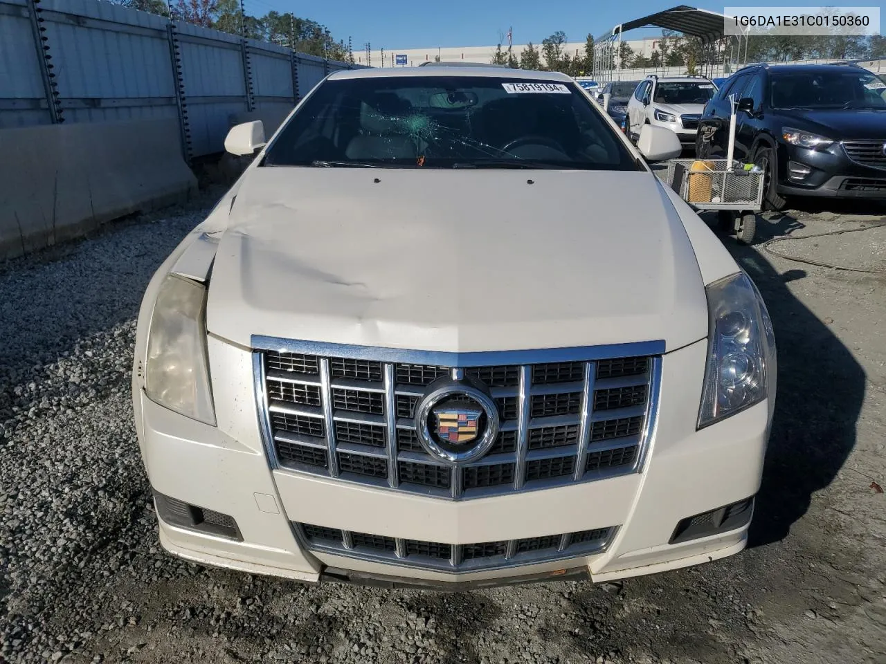 2012 Cadillac Cts VIN: 1G6DA1E31C0150360 Lot: 75819194