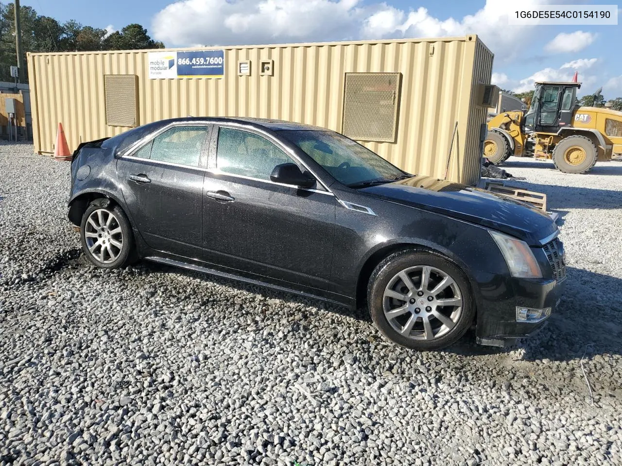 2012 Cadillac Cts Luxury Collection VIN: 1G6DE5E54C0154190 Lot: 78255694