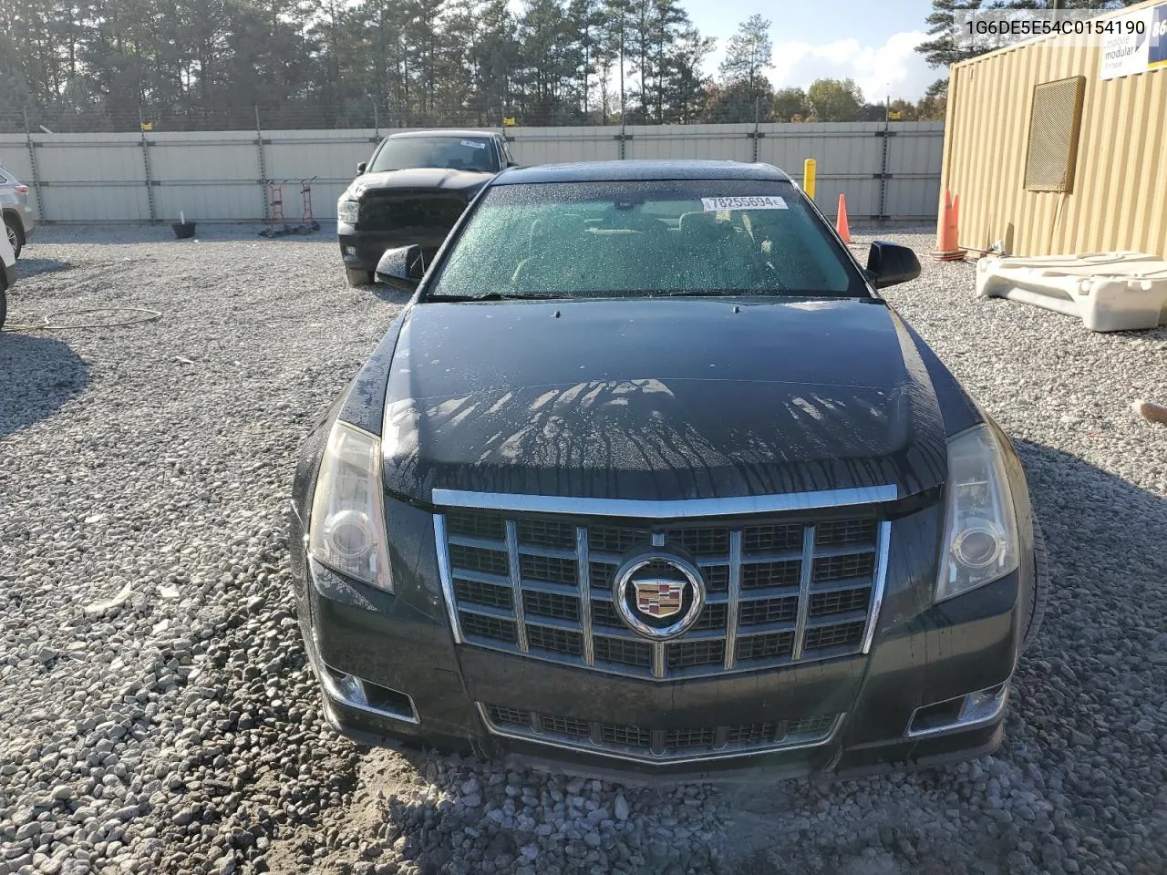 2012 Cadillac Cts Luxury Collection VIN: 1G6DE5E54C0154190 Lot: 78255694