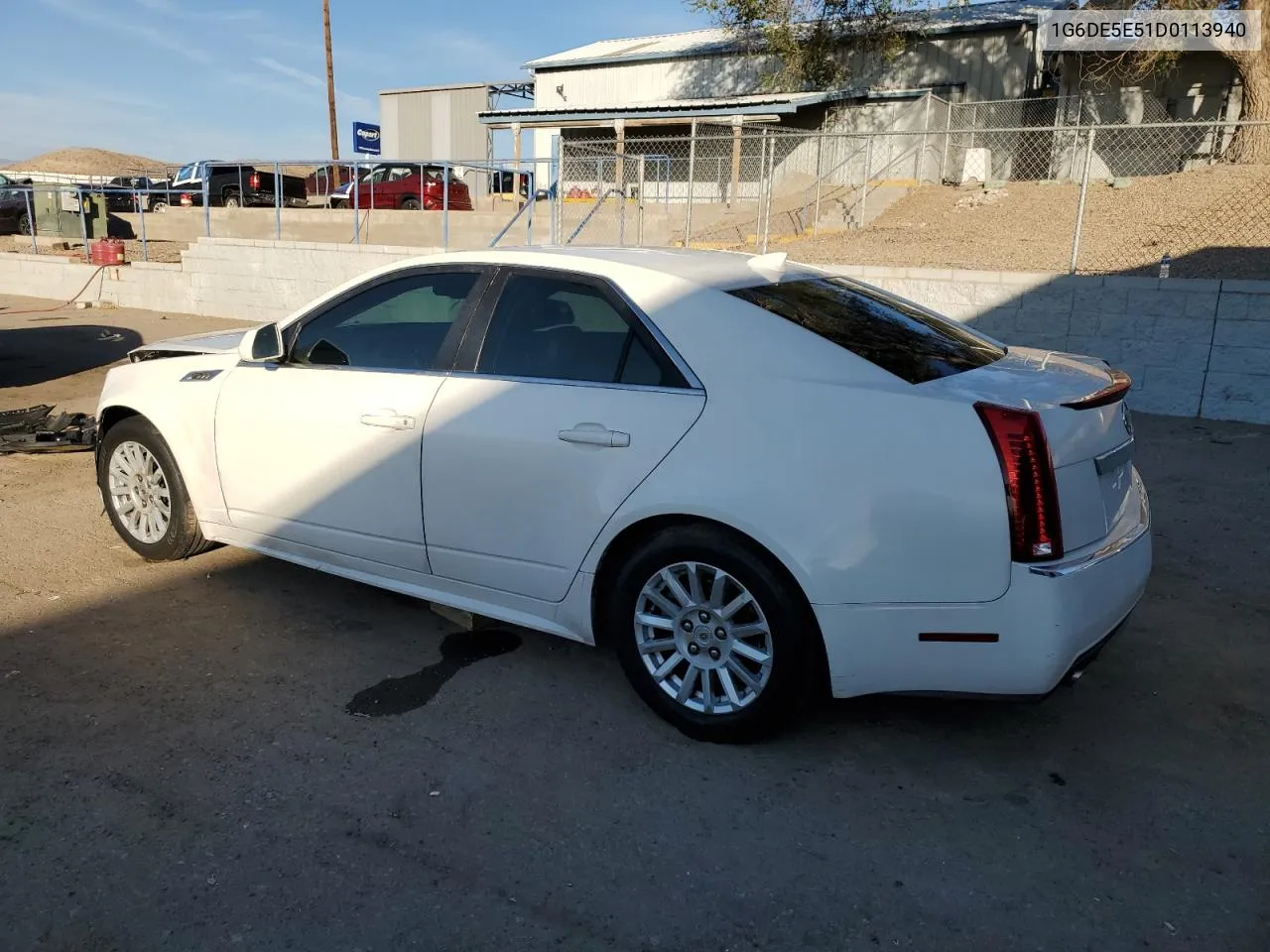 2013 Cadillac Cts Luxury Collection VIN: 1G6DE5E51D0113940 Lot: 74578934