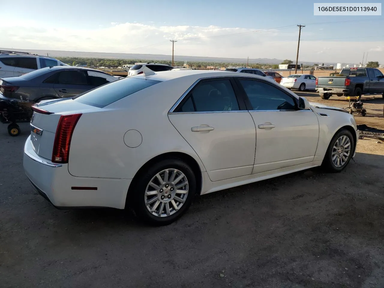 2013 Cadillac Cts Luxury Collection VIN: 1G6DE5E51D0113940 Lot: 74578934