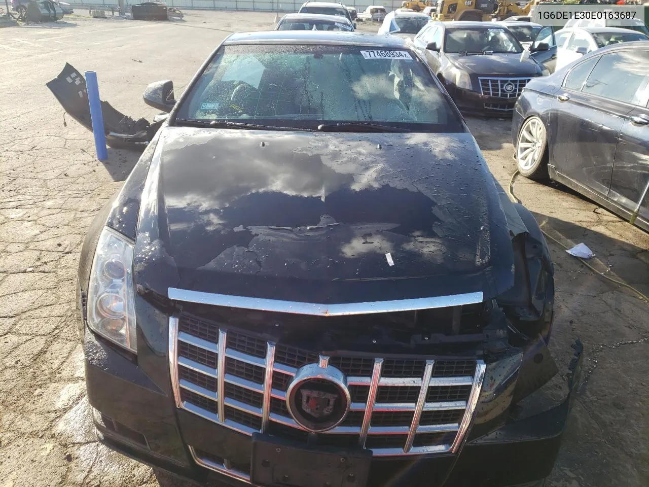 2014 Cadillac Cts VIN: 1G6DE1E30E0163687 Lot: 77468934