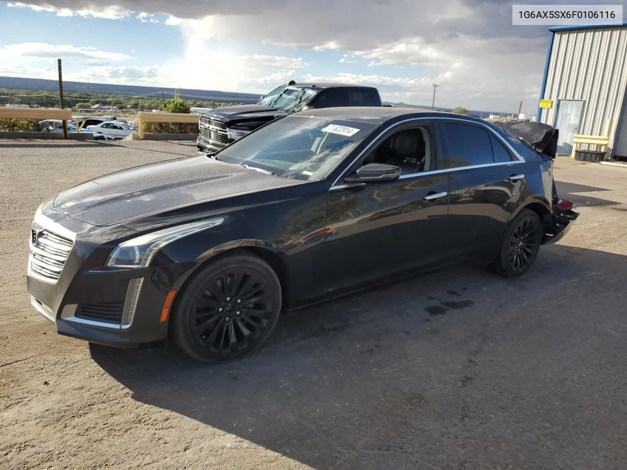 1G6AX5SX6F0106116 2015 Cadillac Cts Luxury Collection