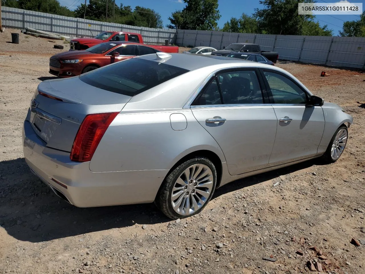 2016 Cadillac Cts Luxury Collection VIN: 1G6AR5SX1G0111428 Lot: 68625854