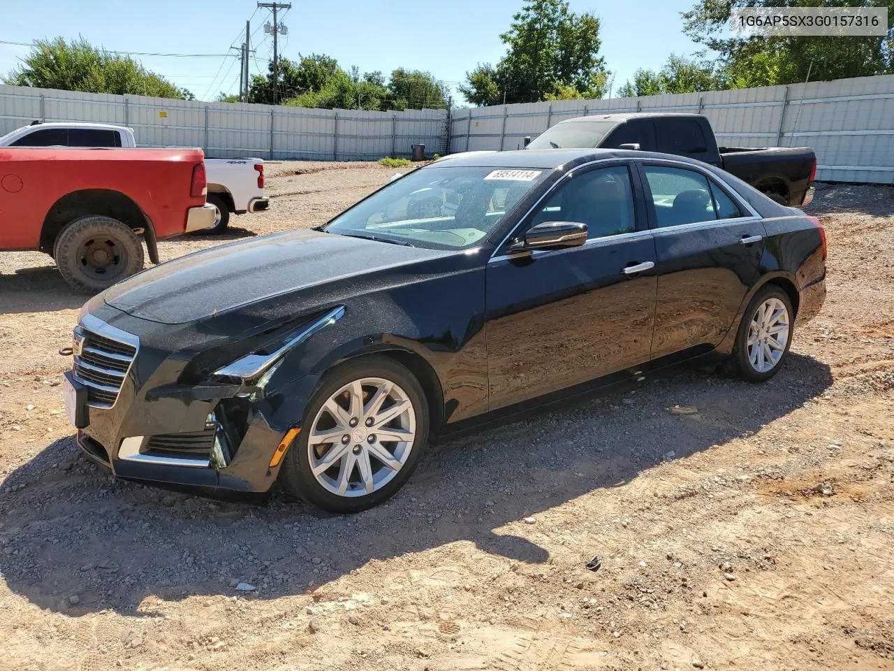 2016 Cadillac Cts VIN: 1G6AP5SX3G0157316 Lot: 69514114