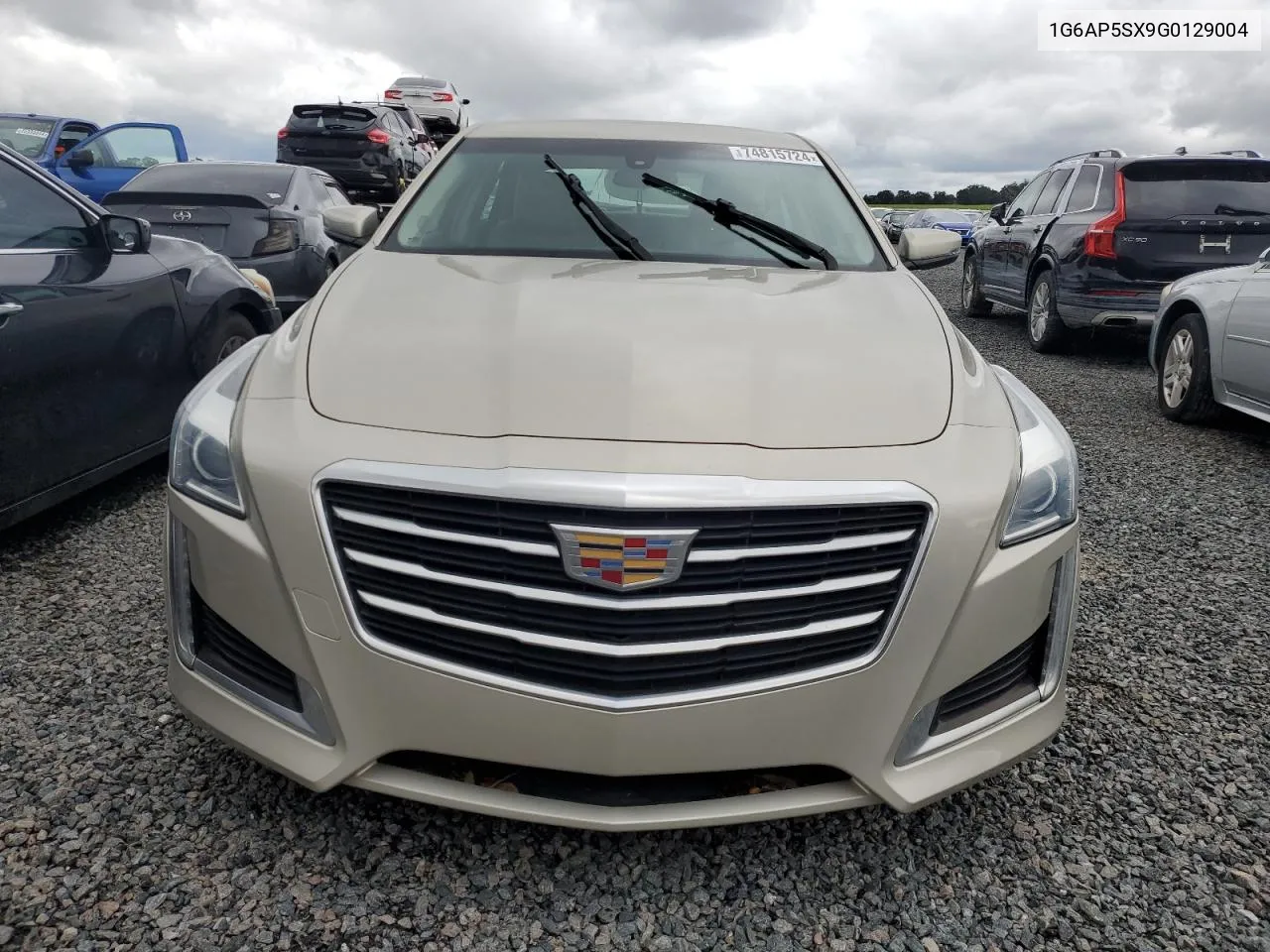 2016 Cadillac Cts VIN: 1G6AP5SX9G0129004 Lot: 74815724