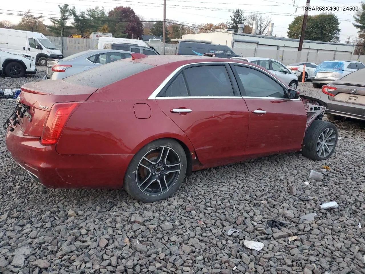 2016 Cadillac Cts Luxury Collection VIN: 1G6AR5SX4G0124500 Lot: 78616354