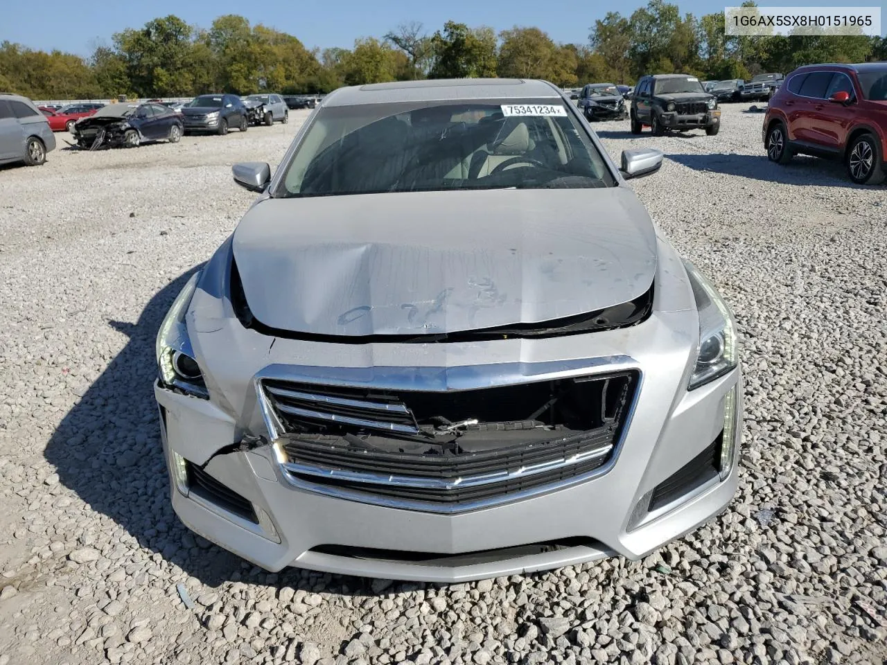 2017 Cadillac Cts Luxury VIN: 1G6AX5SX8H0151965 Lot: 75341234